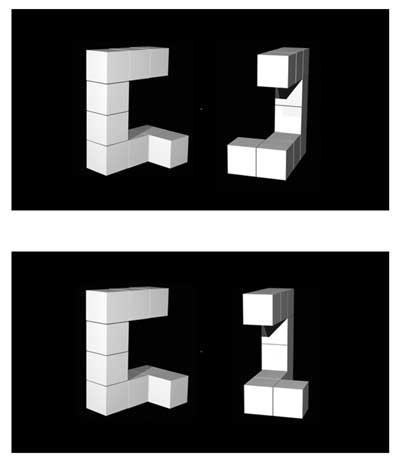 rotated shapes